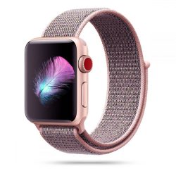   Tech-Protect Nylon Apple Watch 38/40mm nylon óraszíj, rózsaszín