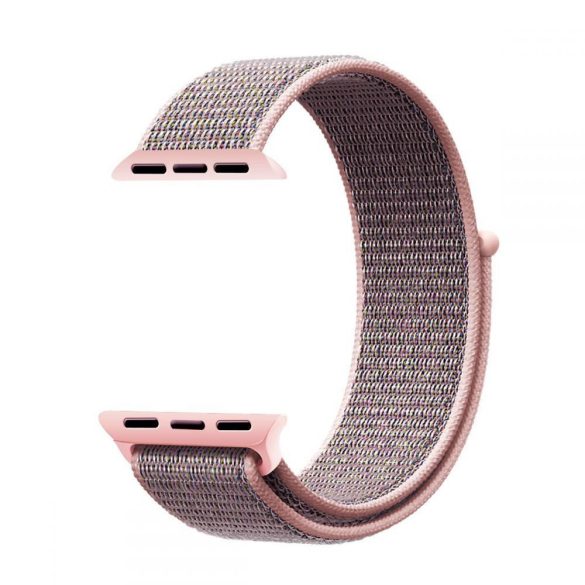Tech-Protect Nylon Apple Watch 38/40mm nylon óraszíj, rózsaszín