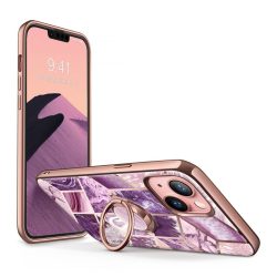   Supcase Cosmo iPhone 13 hátlap, tok, márvány mintás, lila