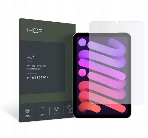 Hofi Tempered Glass Pro+ iPad Mini 6 (2021) kijelzővédő edzett üvegfólia 9H keménységű, átlátszó