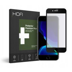   Hofi Ultraflex Glass iPhone iPhone 7/8/SE (2020) kijelzővédő edzett üvegfólia (tempered glass) 7H keménységű, fekete