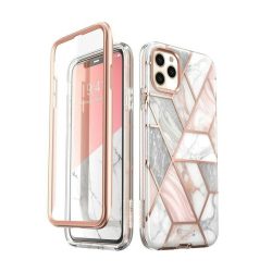   Supcase Cosmo iPhone 11 Pro Max hátlap, tok, márvány mintás, rózsaszín