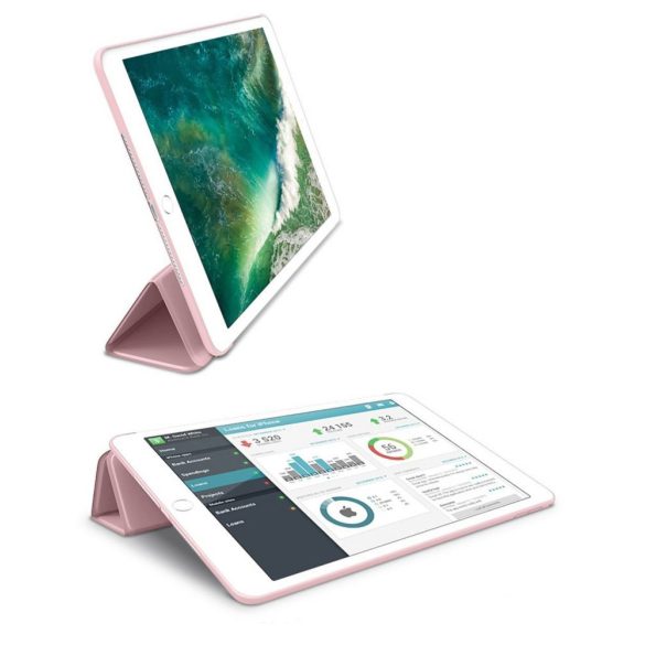Tech-Protect Smartcase iPad 9.7" (2017/2018) oldalra nyíló okos tok, rozé arany