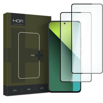   Hofi Glass Pro+ 2db Xiaomi Redmi Note 13 5G/13 Pro 4G/5G 5D teljes kijelzős üvegfólia, fekete