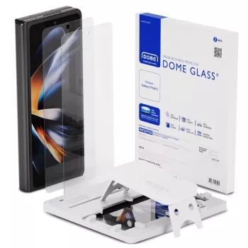   Whitestone Dome UV Samsung Galaxy Z Fold 5 kijelzővédő üveg külső kijelzőre 2db + UV lámpa, átlátszó