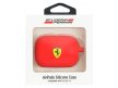 Ferrari Apple Airpods Pro Logo szilikon (FEACAPSILGLRE) tok, piros