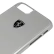 Ferrari iPhone 6/7/8 Heritage Aluminium Hard (FEHALHCP7SI) hátlap, tok, fekete logóval, ezüst