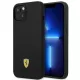 Ferrari FEHCP14MSIBBK Silicone Metal Apple iPhone 14 Plus hátlap tok, fekete