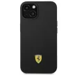 Ferrari FEHCP14MSIBBK Silicone Metal Apple iPhone 14 Plus hátlap tok, fekete