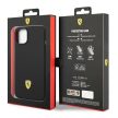 Ferrari FEHCP14SSIBBK Silicone Metal iPhone 14 6.1", hátlap, tok, fekete