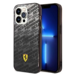   Ferrari iPhone 14 Pro Max Gradient Allover (FEHCP14XEAOK) hátlap, tok, fekete