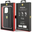 Ferrari FEHCP15LGSPSPSIK Grip Stand Metal Logo iPhone 15 Pro 6.1", hátlap, tok, fekete
