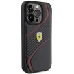 Ferrari FEHCP15LPTWK Twist Metal Logo iPhone 15 Pro 6.1", hátlap, tok, fekete