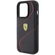 Ferrari FEHCP15LPTWK Twist Metal Logo iPhone 15 Pro 6.1", hátlap, tok, fekete