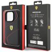 Ferrari FEHCP15LPTWK Twist Metal Logo iPhone 15 Pro 6.1", hátlap, tok, fekete