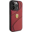 Ferrari FEHCP15LPTWR Twist Metal Logo iPhone 15 Pro 6.1" hátlap, tok, piros
