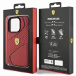 Ferrari FEHCP15LPTWR Twist Metal Logo iPhone 15 Pro 6.1" hátlap, tok, piros