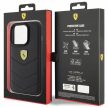 Ferrari FEHCP15LRDUK Quilted Metal Logo iPhone 15 Pro 6.1", hátlap, tok, fekete