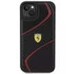 Ferrari FEHCP15MPTWK Twist Metal LogoiPhone 14 Plus/15 Plus 6.7", hátlap, tok, fekete