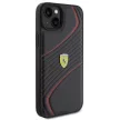 Ferrari FEHCP15MPTWK Twist Metal LogoiPhone 14 Plus/15 Plus 6.7", hátlap, tok, fekete