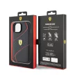 Ferrari iPhone 15 Twist Metal Logo (FEHCP15SPTWK) hátlap, tok, fekete