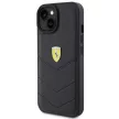 Ferrari FEHCP15SRDUK Quilted Metal Logo iPhone 15 6.1", hátlap, tok, fekete