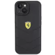 Ferrari FEHCP15SRDUK Quilted Metal Logo iPhone 15 6.1", hátlap, tok, fekete