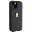 Ferrari FEHCP15SRDUK Quilted Metal Logo iPhone 15 6.1", hátlap, tok, fekete