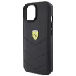 Ferrari FEHCP15SRDUK Quilted Metal Logo iPhone 15 6.1", hátlap, tok, fekete
