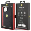 Ferrari FEHCP15SRDUK Quilted Metal Logo iPhone 15 6.1", hátlap, tok, fekete