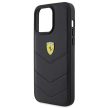 Ferrari FEHCP15XRDUK Quilted Metal Logo iPhone 15 Pro Max 6.7", hátlap, tok, fekete