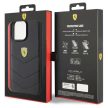 Ferrari FEHCP15XRDUK Quilted Metal Logo iPhone 15 Pro Max 6.7", hátlap, tok, fekete
