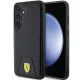 Ferrari FEHCS24MN3PUK Carbon Stitched Bottom Samsung Galaxy S24 Plus , hátlap, tok, fekete