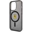 Ferrari FEHMP14LURKK Translucent Magsafe iPhone 14 Pro 6,1", hátlap, tok, fekete