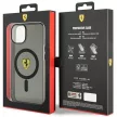 Ferrari FEHMP14SURKK Translucent Magsafe iPhone 14 6.1", hátlap, tok, fekete