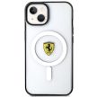 Ferrari FEHMP14SURKT Outline Magsafe iPhone 14 6.1" hátlap, tok, átlátszó-fekete