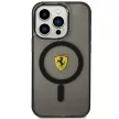 Ferrari FEHMP14XURKK Translucent Magsafe iPhone 14 Pro Max 6.7", hátlap, tok, fekete