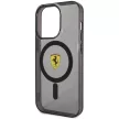 Ferrari FEHMP14XURKK Translucent Magsafe iPhone 14 Pro Max 6.7", hátlap, tok, fekete