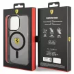 Ferrari FEHMP14XURKK Translucent Magsafe iPhone 14 Pro Max 6.7", hátlap, tok, fekete