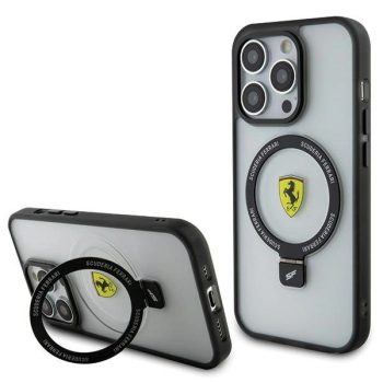   Ferrari FEHMP15LUSCAH Ring Stand 2023 Collection MagSafe iPhone 15 Pro 6.1" hátlap, tok, átlátszó