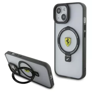  Ferrari FEHMP15MUSCAH Ring Stand 2023 Collection MagSafe iPhone 14 Plus/15 Plus 6.7" hátlap, tok, átlátszó