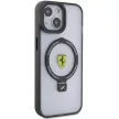 Ferrari FEHMP15MUSCAK Ring Stand 2023 Collection MagSafe iPhone 14 Plus/15 Plus 6.7", hátlap, tok, fekete