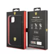 Ferrari FEHMSIP14SBK iPhone 14 6.1", hátlap, tok, fekete szilikon fém logó Magsafe