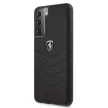 Ferrari FEHQUHCS21MBK Off Track Quilted Samsung Galaxy S21+ G996, hátlap, tok, fekete