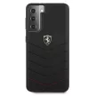 Ferrari FEHQUHCS21MBK Off Track Quilted Samsung Galaxy S21+ G996, hátlap, tok, fekete