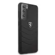 Ferrari FEHQUHCS21MBK Off Track Quilted Samsung Galaxy S21+ G996, hátlap, tok, fekete