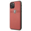 Ferrari FEOBAHCN58RE Off Track Leather iPhone 11 Pro 5.8", hátlap, tok, piros