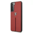Ferrari FEOSIHCS21SRE Off Track Leather Nylon Stripe S21 G991, hátlap, tok, piros