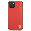 Ferrari FESAXHCP13SRE On Track Carbon Stripe iPhone 13 mini 5.4", hátlap, tok, piros
