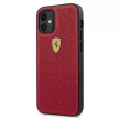 Ferrari FESPEHCP12SRE On Track Perforated iPhone 12 mini 5,4", hátlap, tok, piros
